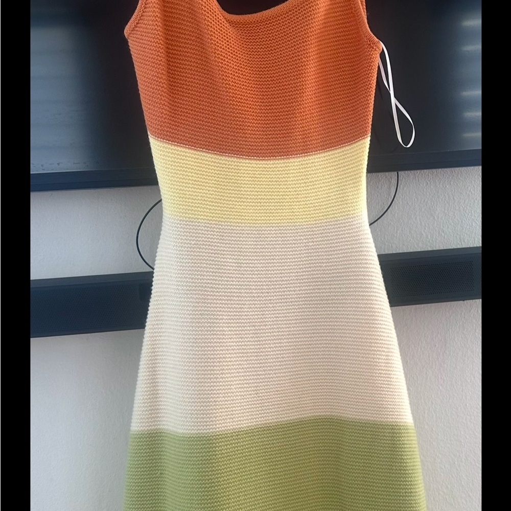 Colorblock Knit Dress De Boutique